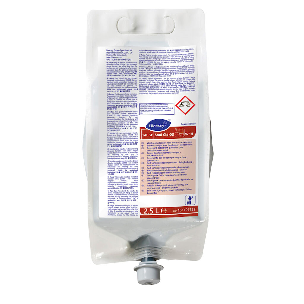 TASKI Sani Cid QS W1d 2x2.5L - Washroom cleaner, hard water in QuattroSelect®